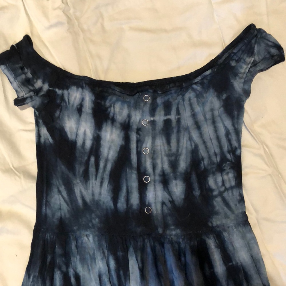American eagle blue tie dye dress